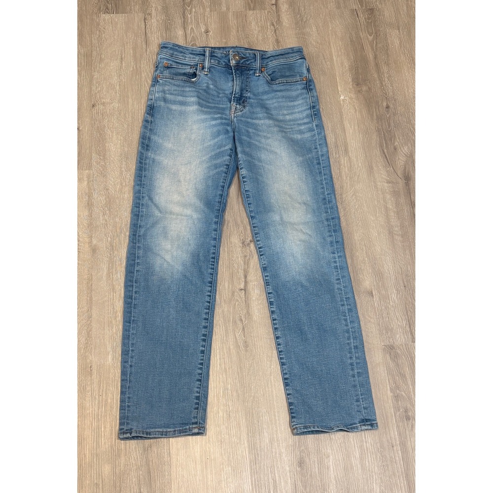 American Eagle Mens Airflex+ Original Straight Leg Jeans Medium Wash 28x30